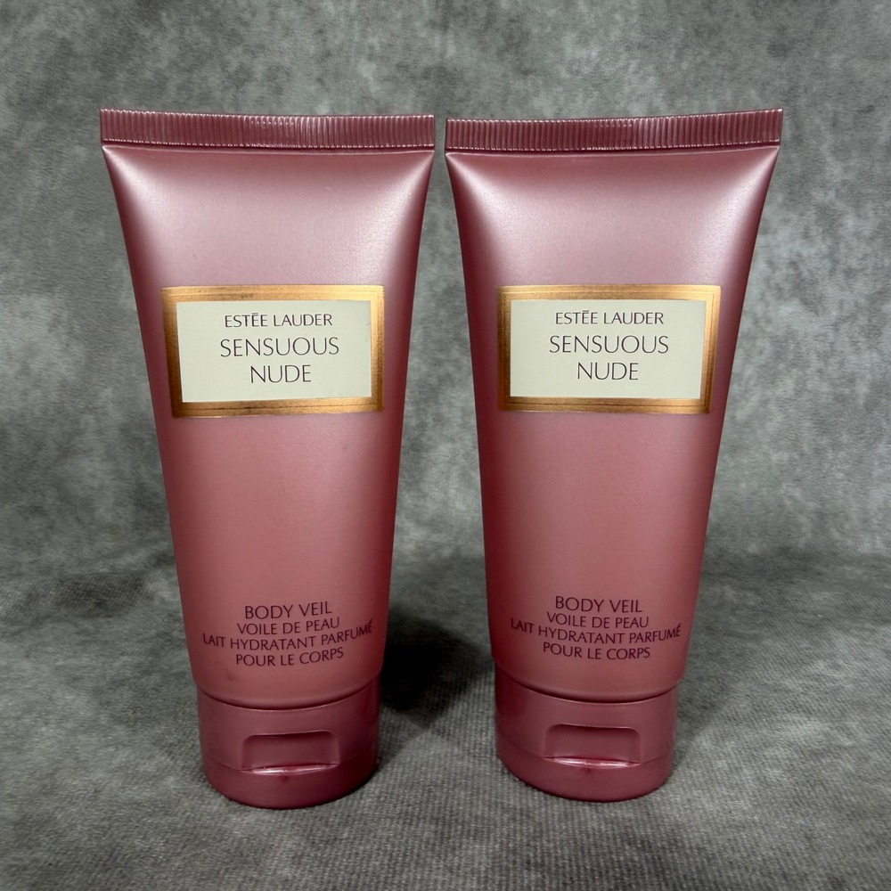 2 Estee Lauder Sensuous Nude Body Veil Perfumed Body Lotion 2.5oz 75ml Set NEW